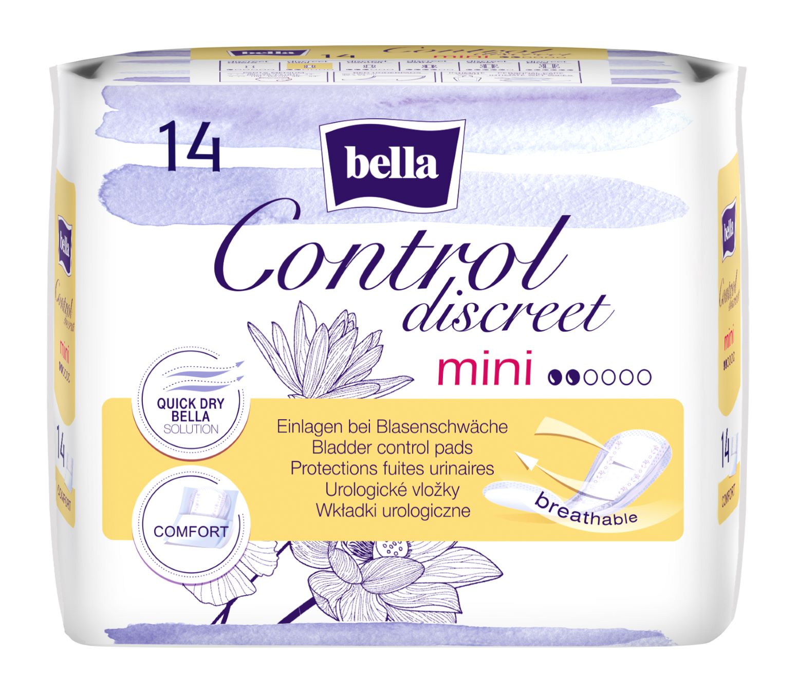 Прокладки урологічні BELLA CONTROL DISCREET mini.(14 шт)